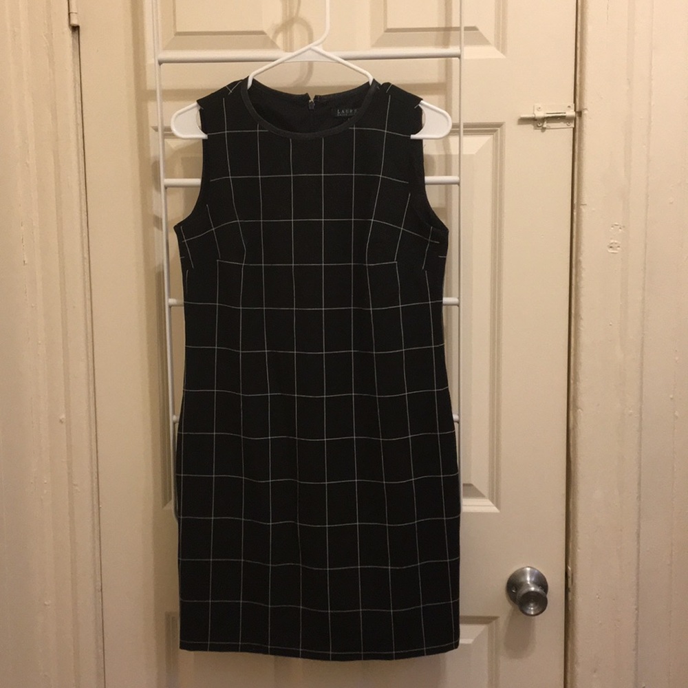 Ralph Lauren Black and White Square Dress